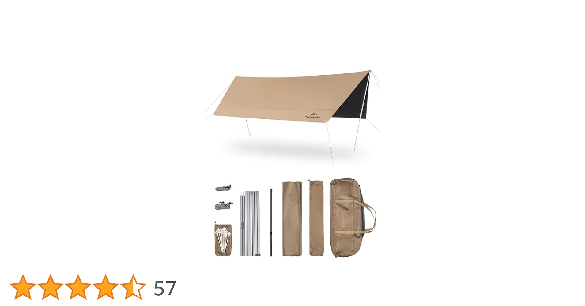 【未開封新品】 Naturehike 遮光、遮熱 大型タープ 完売にて入手困難品 Amazon | Naturehike直営店 テント ワンタッチタープ 遮光性 UV